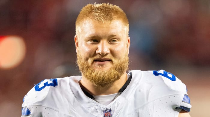 Dallas Cowboys center Tyler Biadasz (63) after the game against the San Francisco 49ers at Levi’s Stadium.